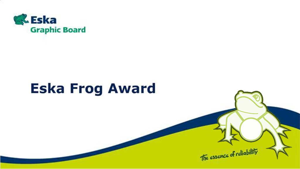 Лауреат приза ESKA Frog Award